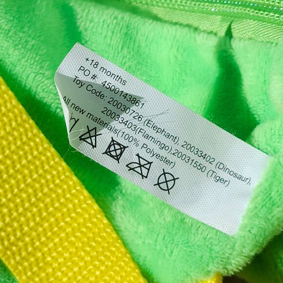 Chupa Chups Lollipops Dinosaur Triceratops Plush Backpack Limited Edition 18+ M - Picture 7 of 7